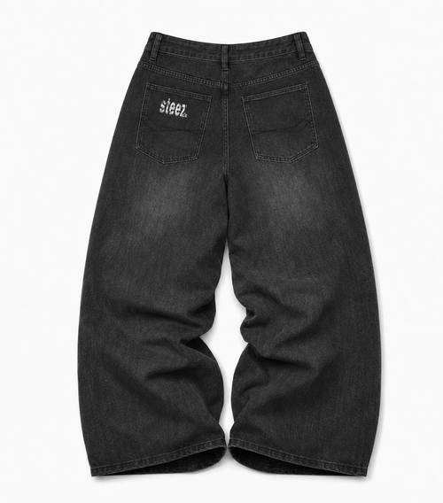 Black Freeride Baggy Jeans