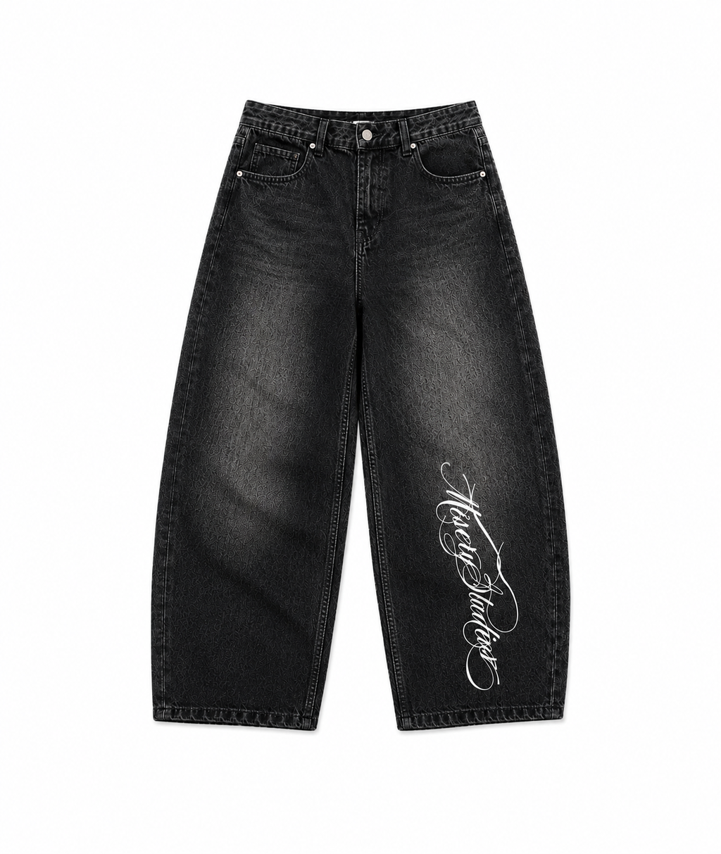 Black Freeride Baggy Jeans