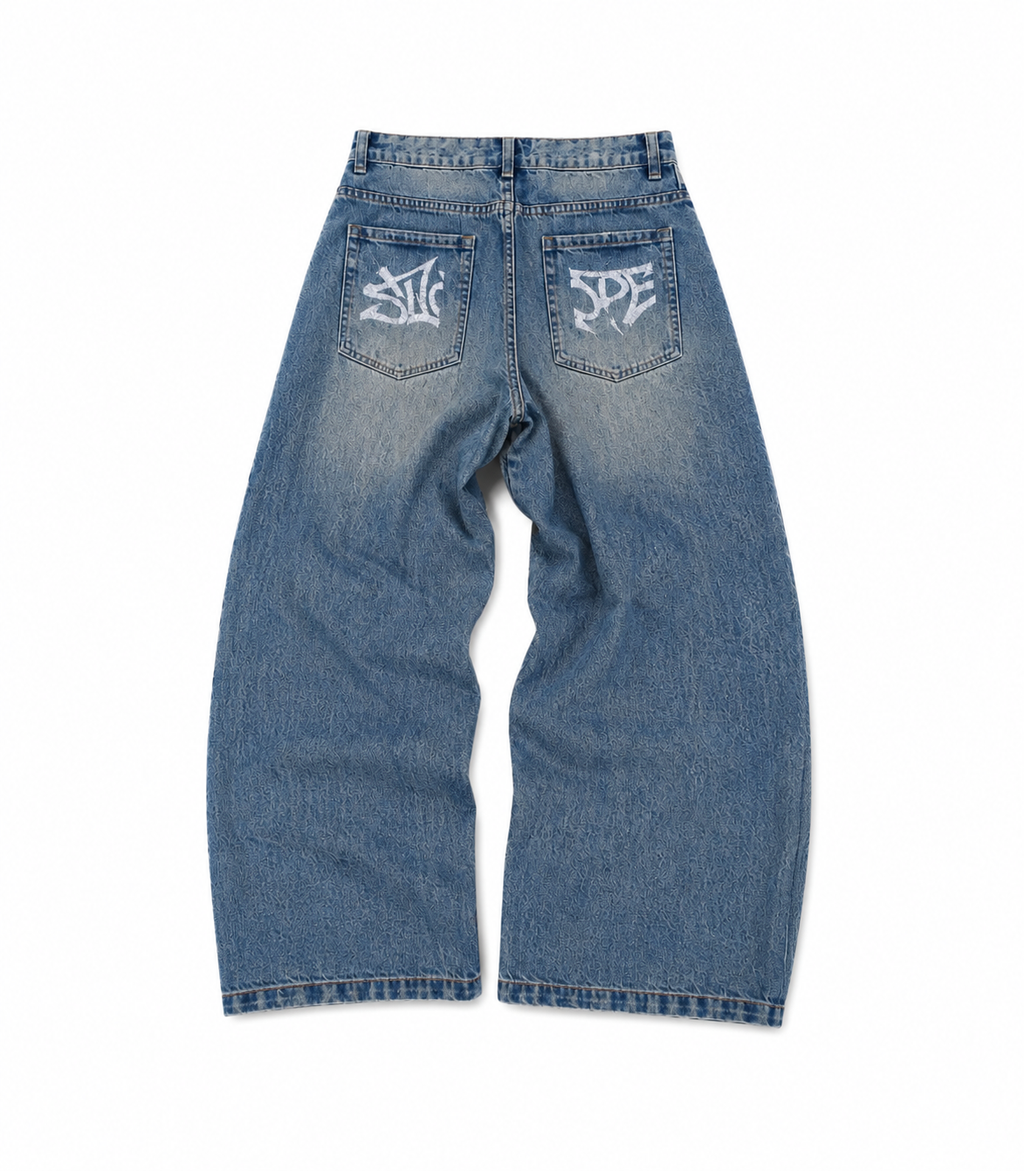 Blue Freeride Baggy Jeans