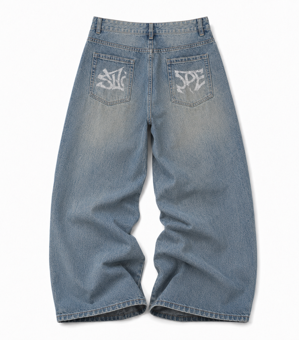 Blue Freeride Baggy Jeans