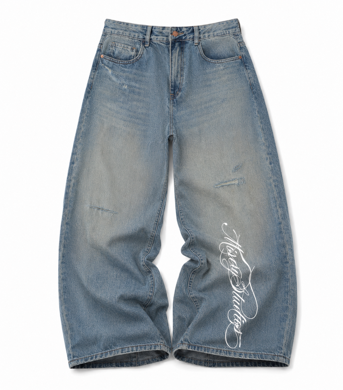 Blue Freeride Baggy Jeans