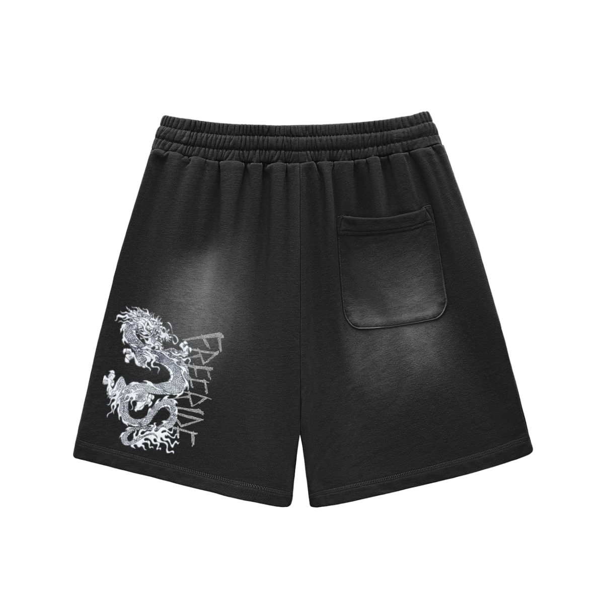 Graphic Washed Shorts