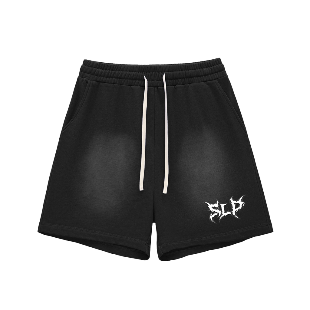 Graphic Washed Shorts