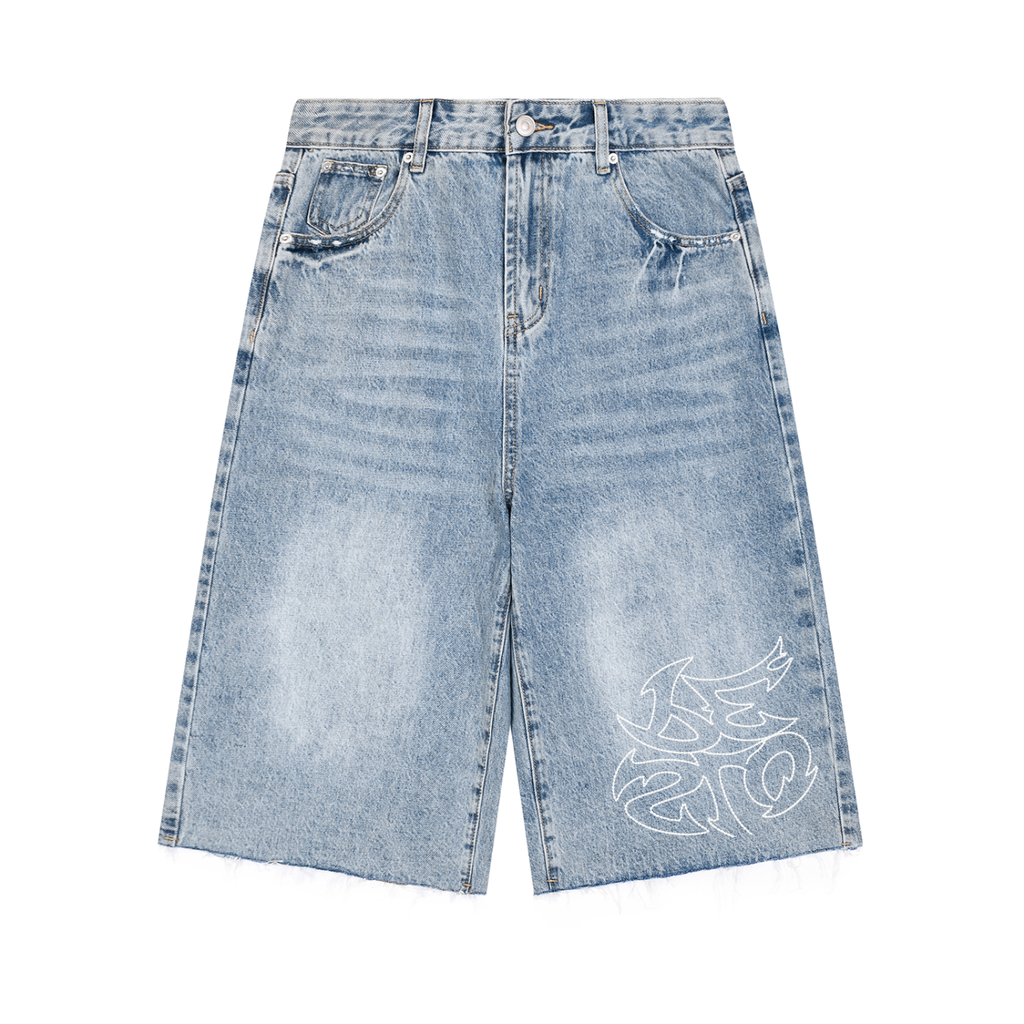 Blue Baggy Freeride Jorts